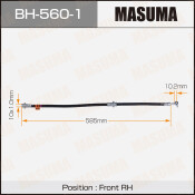 Шланг тормозной Masuma для Nissan Cube / Tiida, передний, правый, арт. bh-560-1 Шланг тормозной Masuma для Nissan Cube / Tiida, передний, правый, арт. bh-560-1