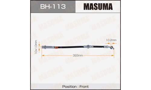 Шланг тормозной Masuma для Toyota HiAce, передний, арт. bh-113