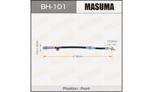 Шланг тормозной Masuma для Toyota Regius / HiAce / Granvia, передний, арт. bh-101