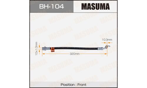 Шланг тормозной Masuma, передний, арт. BH-104