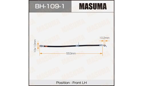 Шланг тормозной Masuma для Toyota Corona / Carina / Caldina, передний, левый, арт. BH-109-1