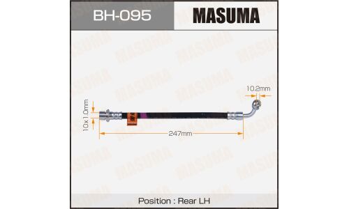 Шланг тормозной MASUMA T- /rear/ Land Cruiser Prado ##J9# , Land Cruiser ##J10# RH