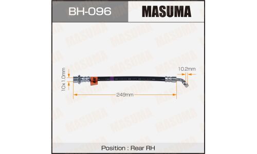 Шланг тормозной Masuma для Toyota Land Cruiser Prado, задний, левый, арт. BH-096