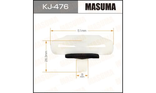 Клипса крепежная Masuma KJ-476 (OEM 90904-67012)