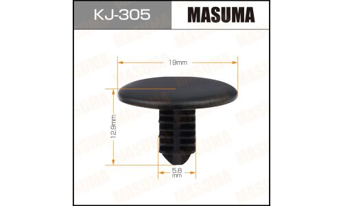 Клипса крепёжная деталей салона Masuma, для Lexus, Toyota, арт. KJ-305