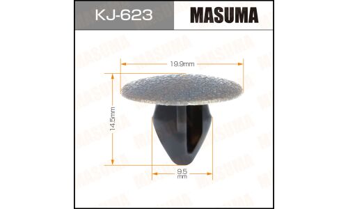 Клипса крепёжная обшивки салона Masuma, для Nissan, арт. KJ-623
