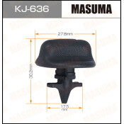 Клипса крепежная Masuma KJ-636 (OEM 01553-08801)