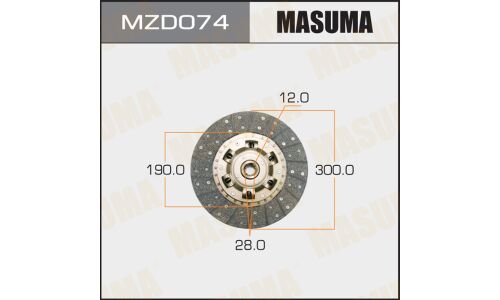 Диск сцепления Masuma, арт. MZD074