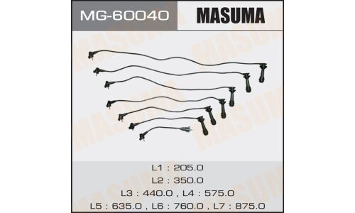 Провода высоковольтные Masuma (1JZ), комплект 7 шт, арт. MG-60040