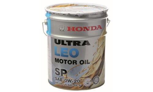 Масло моторное Honda Ultra LEO 0w20 синтетическое, API SP, ILSAC GF-6A, для бензинового двигателя, 20л, арт. 08227-99974