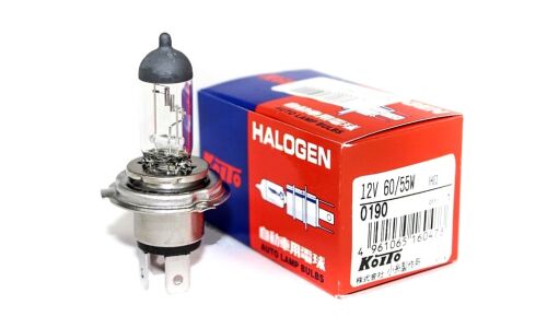 Лампа галогенная Koito Halogen H4B (P30t(IH01), T16), 12В, 60/55Вт, 3000К, 1 шт, арт. 0190