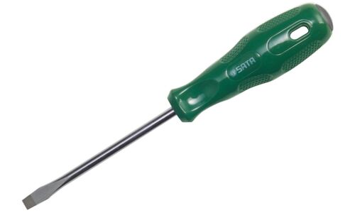 Отвёртка шлицевая SATA, SL5x100мм, магнитная, арт. 62208