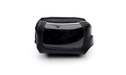 Чехол на брелок сигнализации Tomahawk 7010/9000/9010/9020/9030 кожаный черного цвета