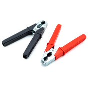 Зажимы (крокодилы) пусковых проводов «Заводила», до 500А, красный/чёрный, 2 шт Зажимы (крокодилы) пусковых проводов «Заводила», до 500А, красный/чёрный, 2 шт