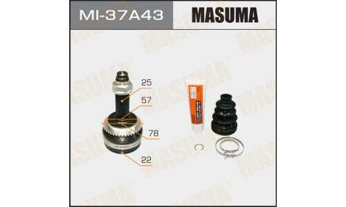 ШРУС Masuma, 22x57x25x43мм, арт. MI-37A43