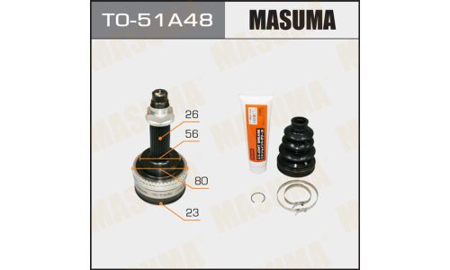 ШРУС Masuma, 23x56x26x48мм, арт. TO-51A48