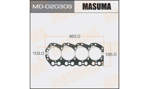 Прокладка головки блока цилиндров Masuma QD32/E, QD32TI