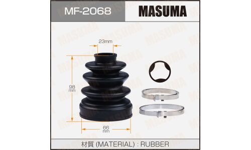 Пыльник привода Masuma, внутренний, резина, арт. MF-2068