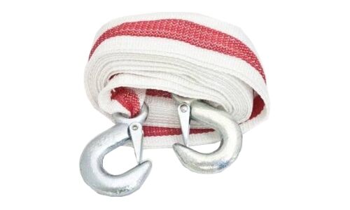 Трос буксировочный АлСиб, строп лента, крюки, нагрузка до 3т, длина 5м