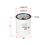 Фильтр масляный Sakura C-809, арт. C-1614 Фильтр масляный Sakura C-809, арт. C-1614