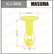 Клипса крепежная Masuma KJ-368 (OEM 90467-05055)