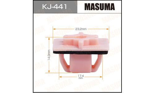 Клипса крепёжная решетки радиатора Masuma, для Toyota, арт. KJ-441