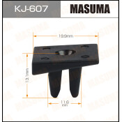 Клипса крепежная Masuma KJ-607 (OEM 76848-AA000)