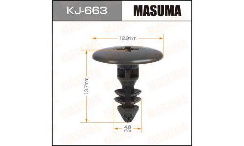 Клипса крепёжная деталей салона Masuma, для Nissan, арт. KJ-663