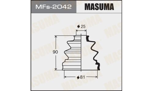 Пыльник привода Masuma, силикон, арт. MFs-2042