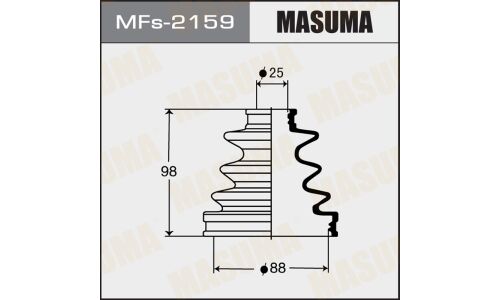 Пыльник привода Masuma, силикон, арт. MFs-2159