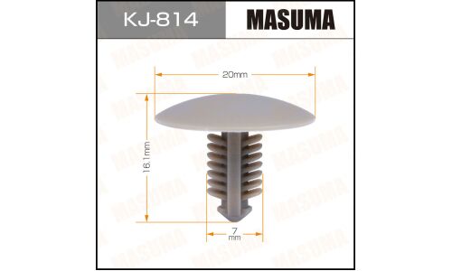 Клипса крепёжная обшивки потолка Masuma, для Mitsubishi, арт. KJ-814