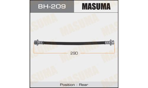 Шланг тормозной Masuma для Nissan Sunny / Pulsar / Laurel / Cedric / Prairie, задний, арт. BH-209