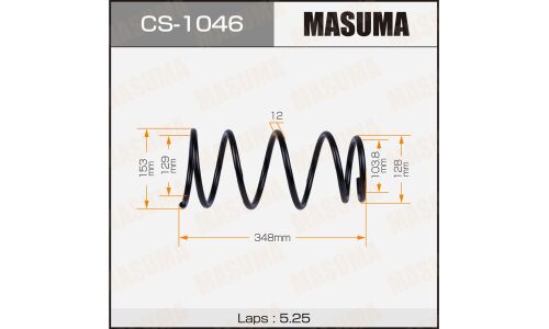 Пружина подвески Masuma, передняя, арт. CS-1046