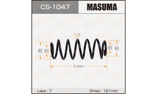 Пружина подвески Masuma, задняя, арт. CS-1047