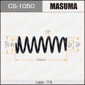 Пружина подвески Masuma, задняя, арт. CS-1050