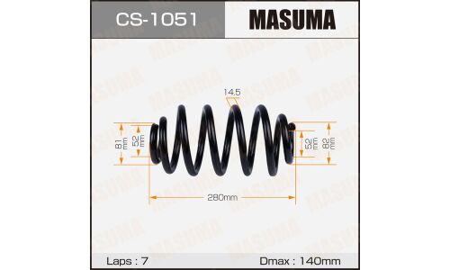 Пружина подвески Masuma, задняя, арт. CS-1051