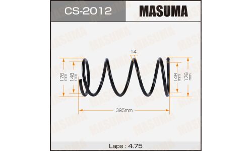 Пружина подвески Masuma, передняя, арт. CS-2012