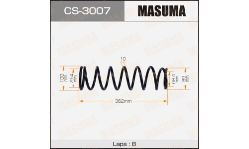 Пружина подвески Masuma, задняя, арт. CS-3007
