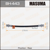 Шланг тормозной Masuma для Honda Civic / Partner / Integra / Domani / Orthia, задний, арт. bh-443 Шланг тормозной Masuma для Honda Civic / Partner / Integra / Domani / Orthia, задний, арт. bh-443
