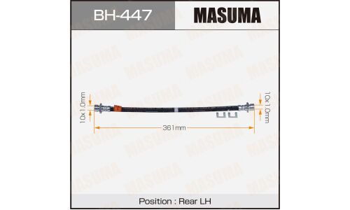 Шланг тормозной Masuma для Honda Fit, задний, левый, арт. BH-447