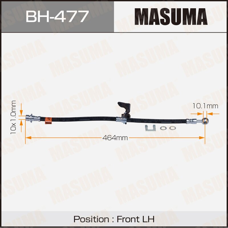 

Шланг тормозной "Masuma" H- /front/ Accord, Torneo CF#, CL#, CH# LH
