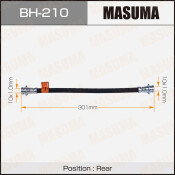 Шланг тормозной Masuma для Nissan AD / Wingroad / Prairie / Avenir, задний, арт. bh-210 Шланг тормозной Masuma для Nissan AD / Wingroad / Prairie / Avenir, задний, арт. bh-210