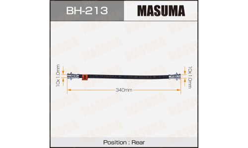 Шланг тормозной Masuma для Nissan Pulsar / Sunny, задний, арт. bh-213