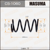 Пружина подвески Masuma, задняя, арт. CS-1060
