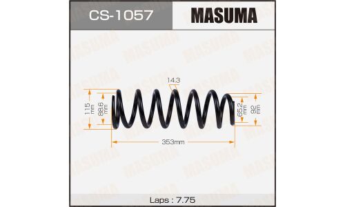 Пружина подвески Masuma, задняя, арт. CS-1057