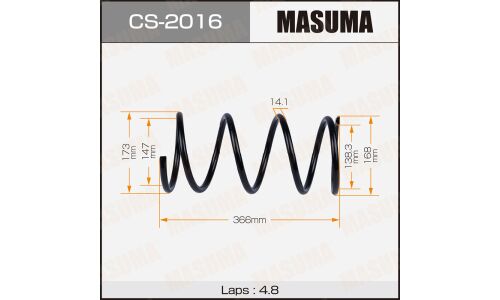 Пружина подвески Masuma, передняя, арт. CS-2016