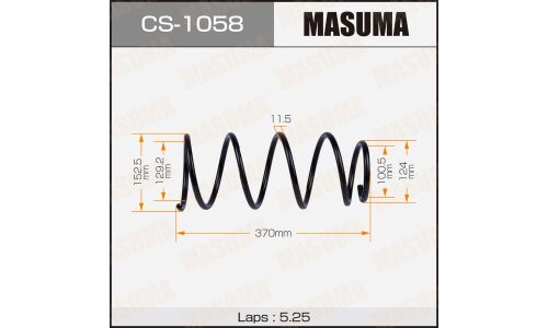 Пружина подвески Masuma, передняя, арт. CS-1058