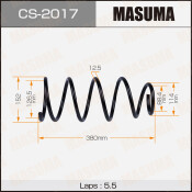 Пружина подвески Masuma, передняя, арт. CS-2017