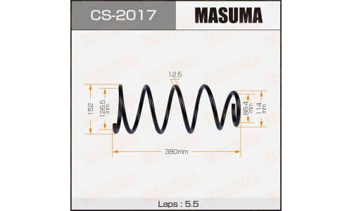 Пружина подвески Masuma, передняя, арт. CS-2017