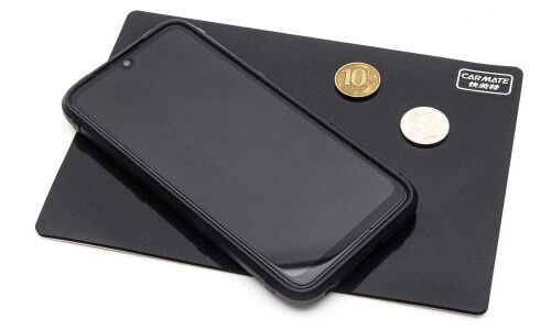 Коврик противоскользящий Carmate, на приборную панель, 200x140мм, чёрный цвет, арт. CSZ114